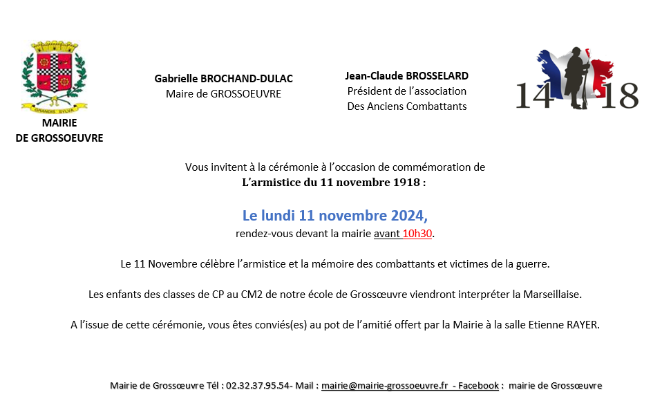 Invitation 11 novembre